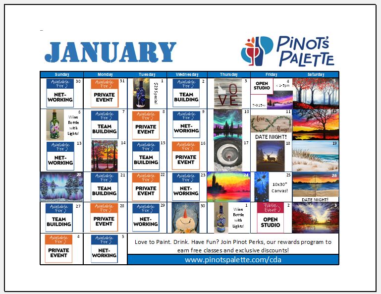 January Calendar is Up!